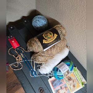 Knitting Lot Yarn Skeens Pattern Crochet